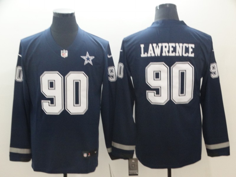 Men's Dallas Cowboys DeMarcus Lawrence #90 Navy Jersey